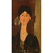 Beatrice Hastings framför en dörr - Amedeo Modigliani — vy av konstverket