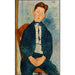pojke i randig tröja - Amedeo Modigliani — vy av konstverket