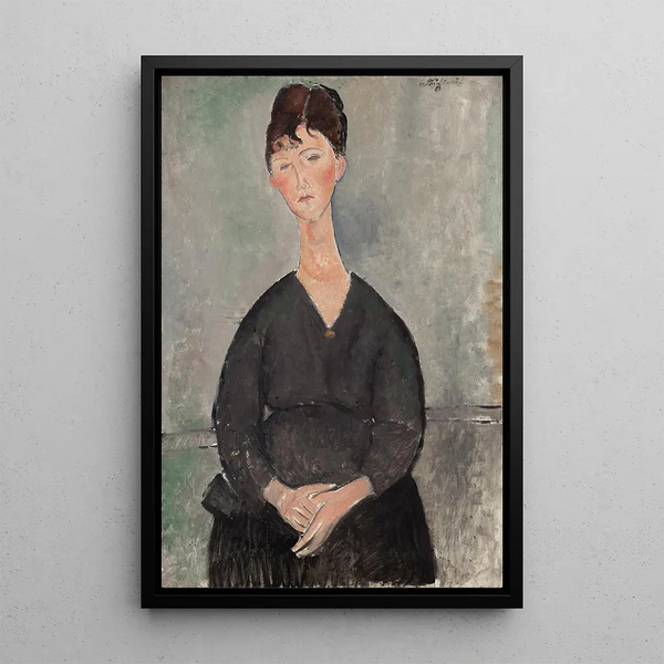 Reproduktion av målningen Sångare på café - Amedeo Modigliani