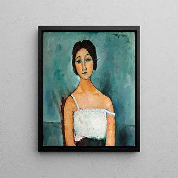 Christine - Amedeo Modigliani — inramlat konstverk på väggen