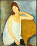 Jeanne Hébuterne - Amedeo Modigliani — vy av konstverket