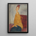 Reproduktion av målningen Jeanne Hébuterne i gul tröja - Amedeo Modigliani