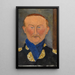 Léon Bakst - Amedeo Modigliani — inramlat konstverk på väggen