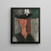 Madame Pompadour - Amedeo Modigliani — inramlat konstverk på väggen