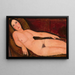 Nu på en divan - Amedeo Modigliani — inramlat konstverk på väggen