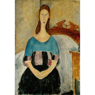 Amedeo Modigliani - Portrait of Jeanne Hebuterne Seated.webp