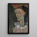 Reproduktion av målningen Självporträtt i Pierrot - Amedeo Modigliani