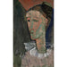 Reproduktion av målningen Självporträtt i Pierrot - Amedeo Modigliani