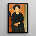 L'Italien - Amedeo Modigliani — inramlat konstverk på väggen