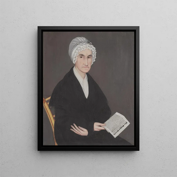 Mme Reuben Allerton Lois Atherton - Ammi Phillips — inramlat konstverk på väggen