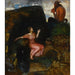 Reproduktion av målningen An der Quelle (Lyssnande Nymf) - Franz von Stuck