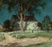 en gammal gård, Connecticut - Willard Leroy Metcalf — vy av konstverket