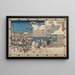 Utmanande vakterna - Andō Hiroshige — inramlat konstverk på väggen