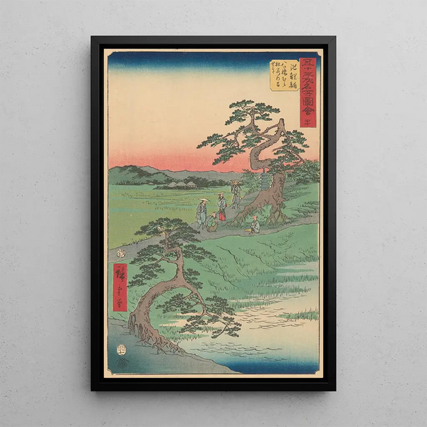 Reproduktion av målningen Chiriu - Andō Hiroshige
