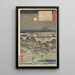 Emonzaka - Andō Hiroshige — inramlat konstverk på väggen