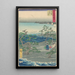 Reproduktion av målningen Grupp bland tallarna vid en vik - Andō Hiroshige