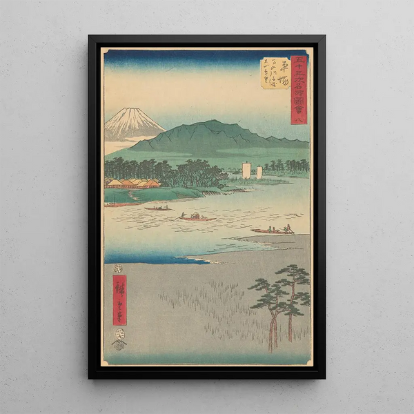 Hiratsuka - Andō Hiroshige — inramlat konstverk på väggen