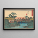 Hodogaya - Andō Hiroshige — inramlat konstverk på väggen