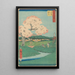 Ishiyakushi - Andō Hiroshige — inramlat konstverk på väggen