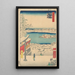 Îlot dans la Neige - Andō Hiroshige — inramlat konstverk på väggen