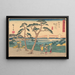 Kanagawa - Andō Hiroshige — inramlat konstverk på väggen