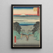 Reproduktion av målningen Kanaya - Andō Hiroshige