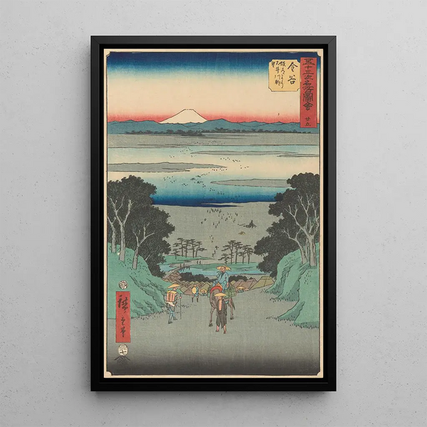 Reproduktion av målningen Kanaya - Andō Hiroshige