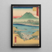 Kanbara - Andō Hiroshige — inramlat konstverk på väggen