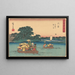 Kawasaki - Andō Hiroshige — inramlat konstverk på väggen