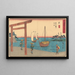 Miya - Andō Hiroshige — inramlat konstverk på väggen