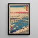 Nihonbashi Temps Clair après la Neige Nihonbashi Yukibare - Andō Hiroshige — inramlat konstverk på väggen