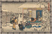 Oishi lämnar huset under snön - Andō Hiroshige — vy av konstverket