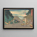 Okabe - Andō Hiroshige — inramlat konstverk på väggen