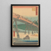 Okazaki - Andō Hiroshige — inramlat konstverk på väggen