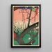 Prunus-trädgården i Kameido - Andō Hiroshige — inramlat konstverk på väggen