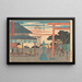 Yokkaichi - Andō Hiroshige — inramlat konstverk på väggen