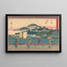 Yoshida - Andō Hiroshige — inramlat konstverk på väggen