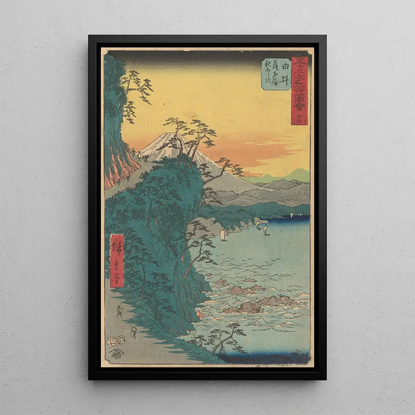 Yui - Andō Hiroshige — inramlat konstverk på väggen