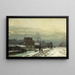 vinterlandskap - Anders Andersen-Lundby — inramlat konstverk på väggen