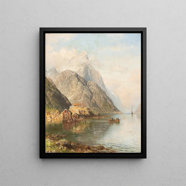 Geirangerfjord - Anders Askevold — inramlat konstverk på väggen
