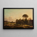 Vue du palais de Frederiksberg depuis les environs de Ladegaardsvej - Anders Christian Lunde — inramlat konstverk på väggen