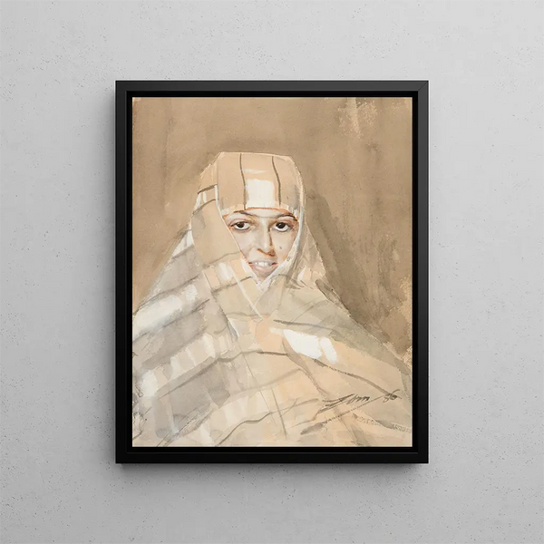 Fille bédouine - Anders Zorn — inramlat konstverk på väggen