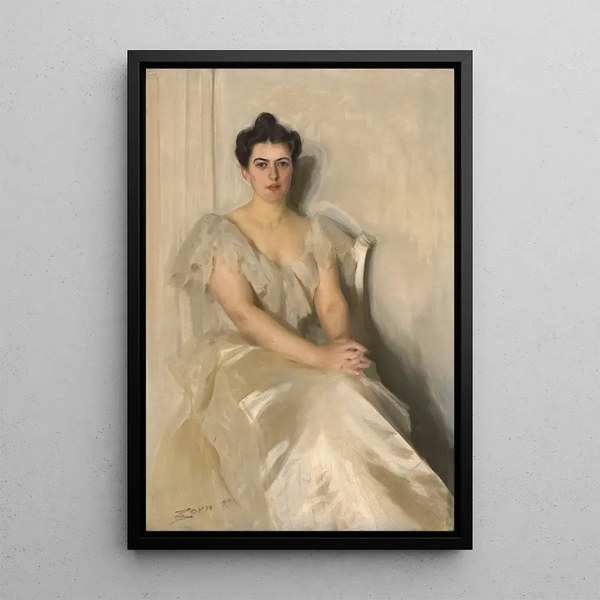 Frances Folsom Cleveland - Anders Zorn — inramlat konstverk på väggen