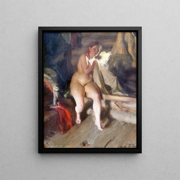 i loftet - Anders Zorn — inramlat konstverk på väggen