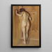 La porte de la chambre - Anders Zorn — inramlat konstverk på väggen