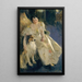 Mme Walter Rathbone Bacon Virginia Purdy Barker 1862-1919 - Anders Zorn — inramlat konstverk på väggen