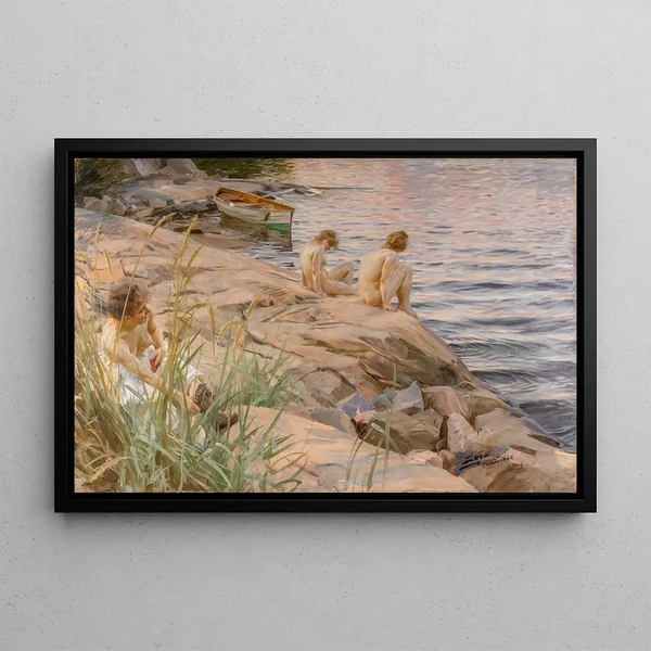 Utomhus - Anders Zorn — inramlat konstverk på väggen