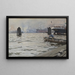Le Port de Hambourg - Anders Zorn — inramlat konstverk på väggen