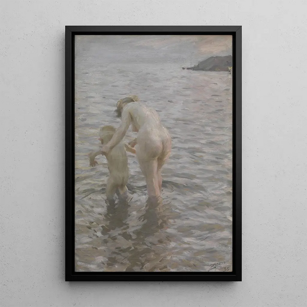 Reproduktion av målningen med mor - Anders Zorn