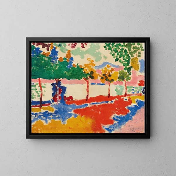 Bords de rivière - André Derain — inramlat konstverk på väggen